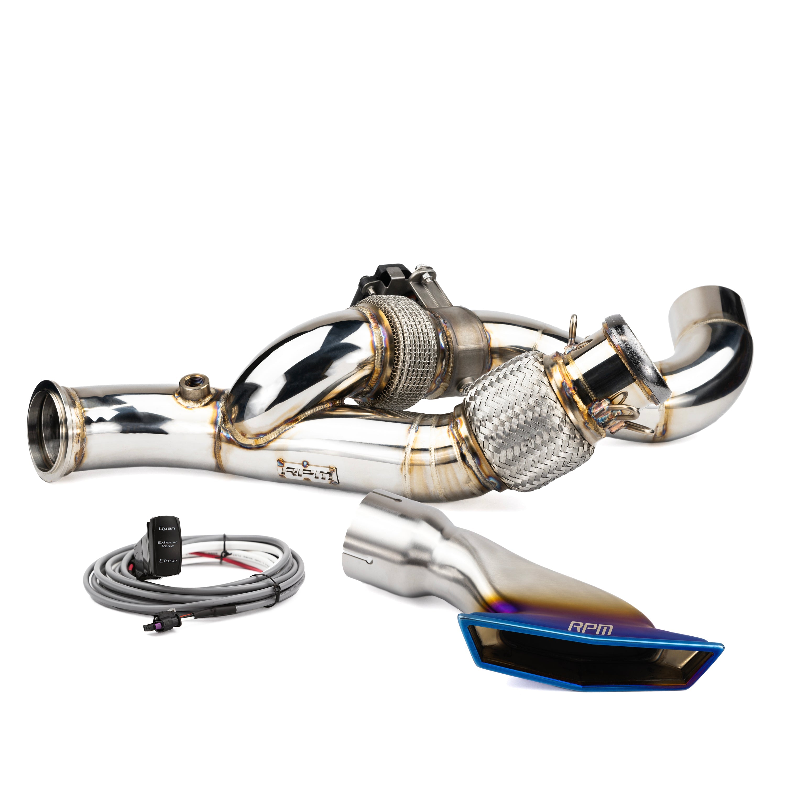 Photo of RPM SXS RPM Can-Am Maverick R 3" E-Valve Mid Pipe / Electronic Dump Valve by RPM SXS - Premium for UTVs / Side by Sides