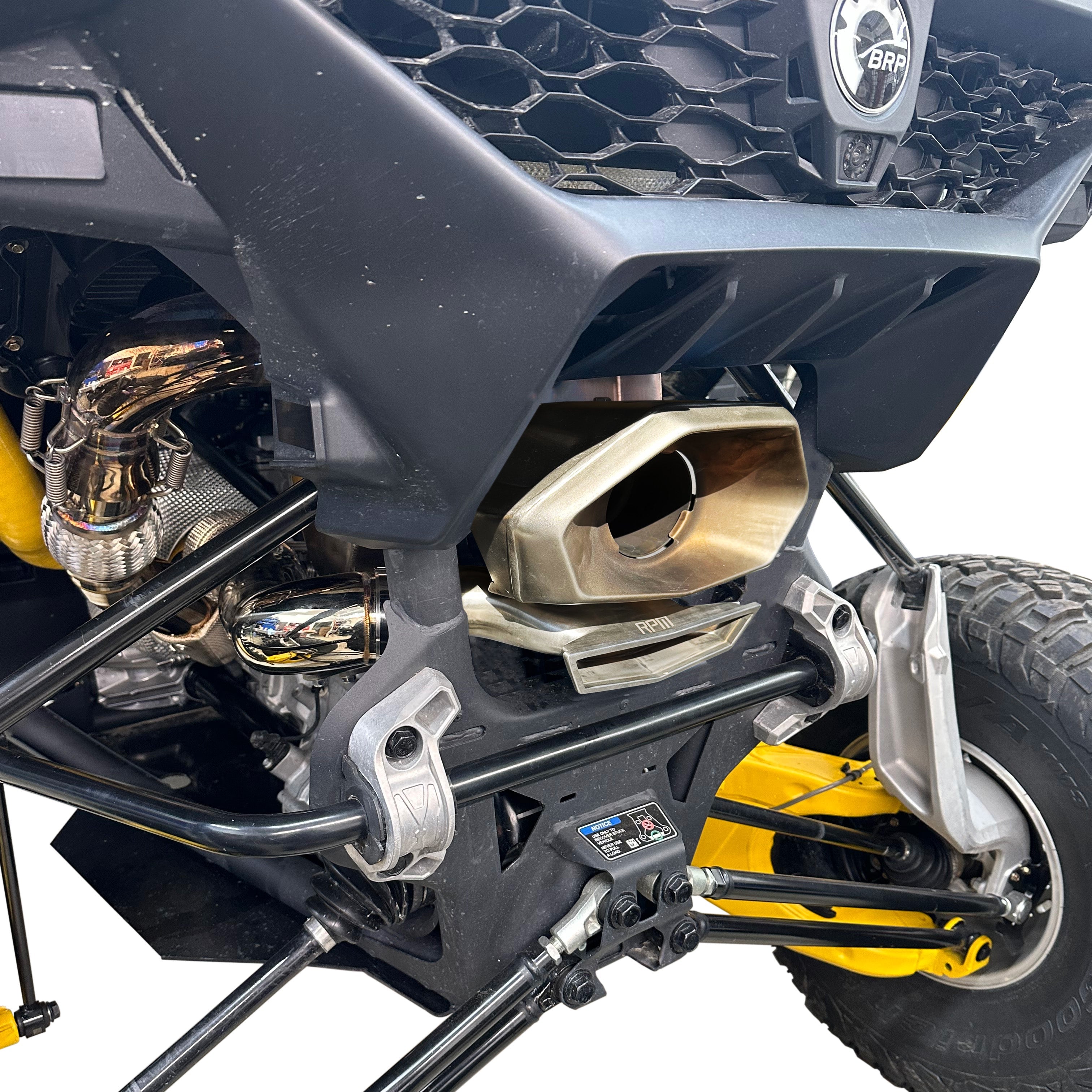 Photo of RPM SXS RPM Can-Am Maverick R 3" E-Valve Mid Pipe / Electronic Dump Valve by RPM SXS - Premium for UTVs / Side by Sides