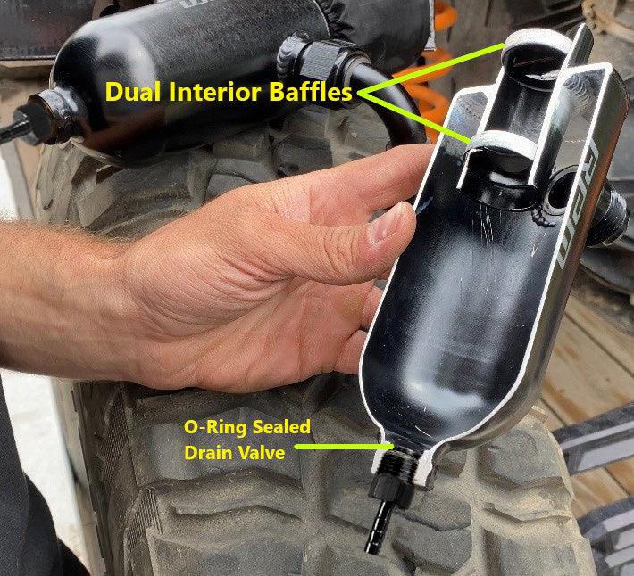 Photo of RPM SXS RPM Can-Am Maverick R Dual Baffle Oil Catch Can by RPM SXS - Premium for UTVs / Side by Sides