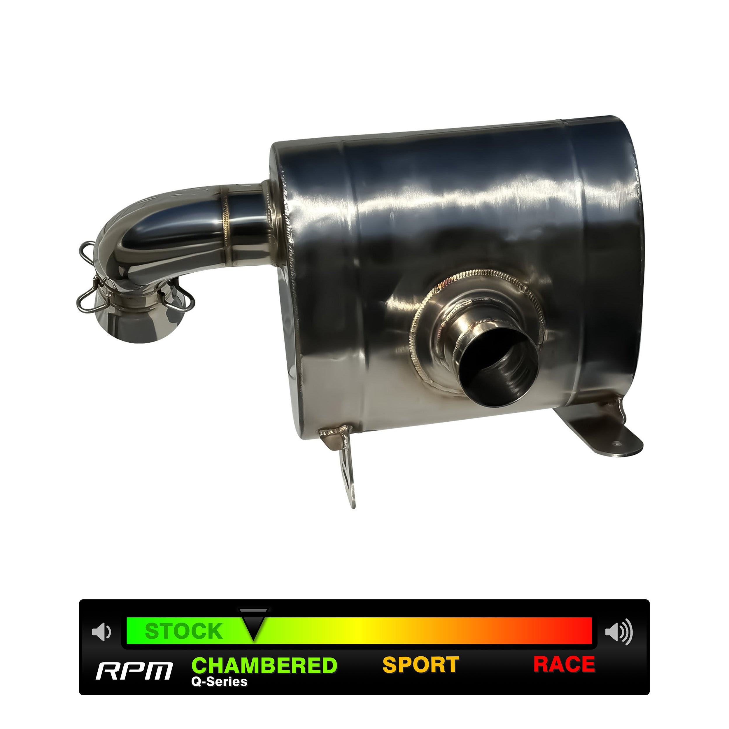 Photo of RPM SXS RPM Can-Am Maverick R 3" Chambered Q-Series Muffler / Exhaust System by RPM SXS - Premium for UTVs / Side by Sides