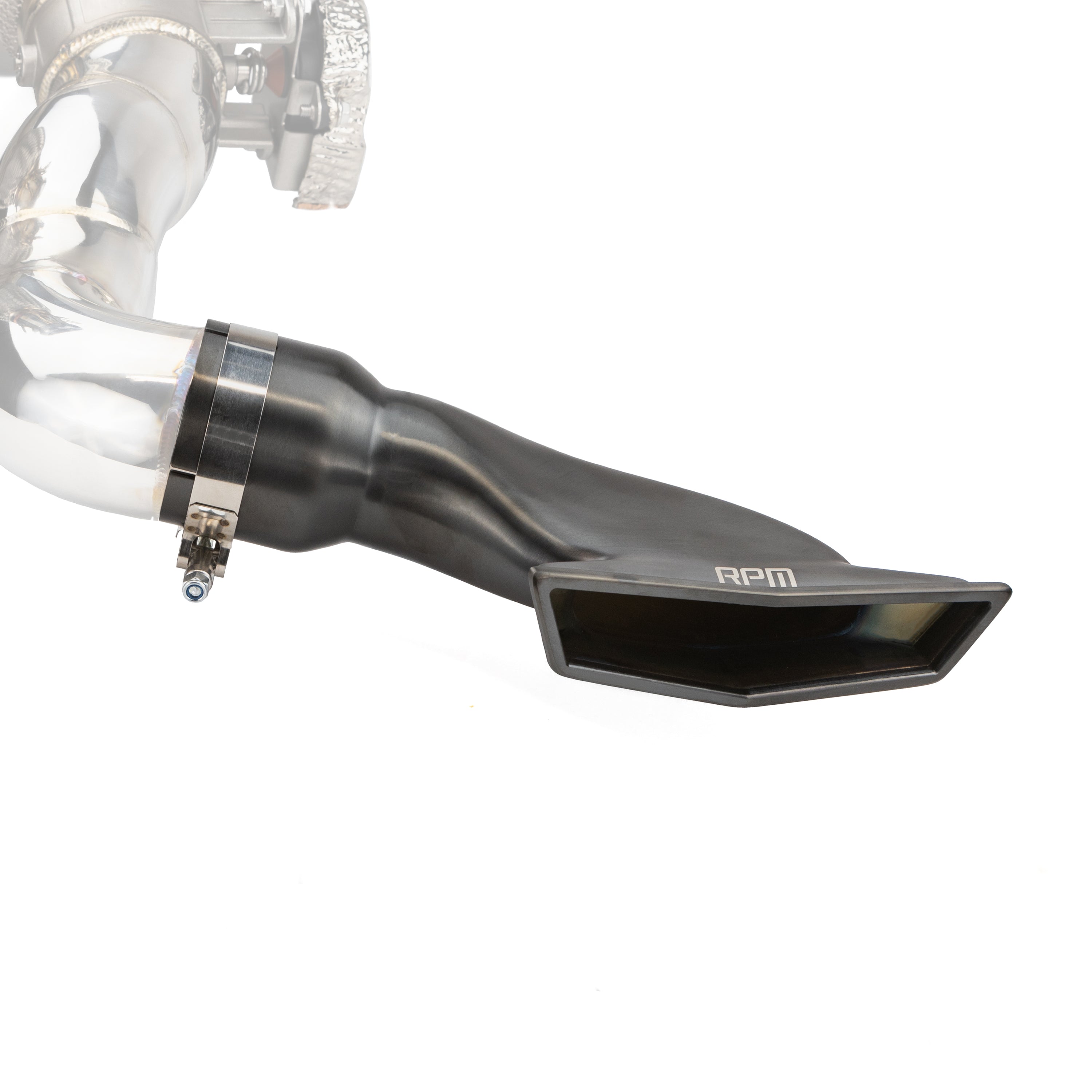 Photo of RPM SXS RPM Maverick R Stainless Brushed, Blued & Black Tip E-Valve TIP by RPM SXS - Premium for UTVs / Side by Sides