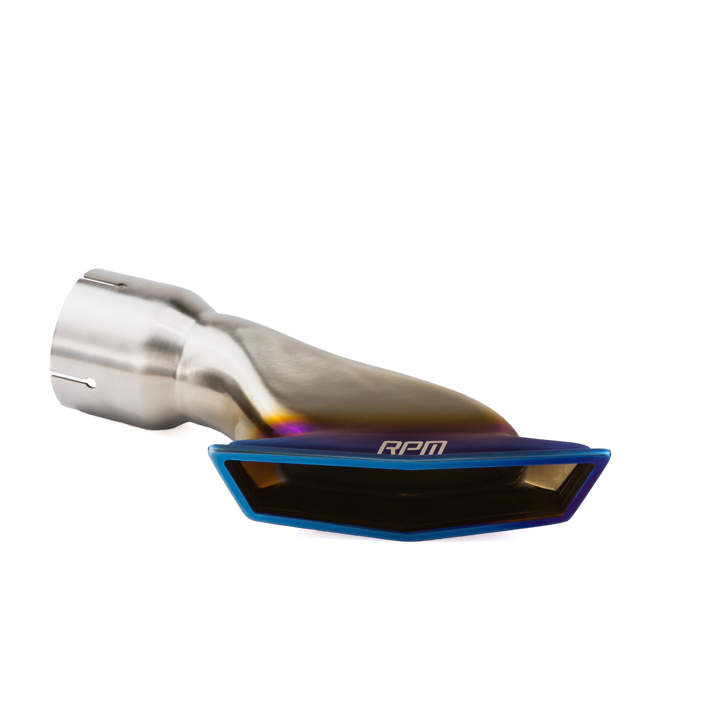 Photo of RPM SXS RPM Maverick R Stainless Brushed, Blued & Black Tip E-Valve TIP by RPM SXS - Premium for UTVs / Side by Sides