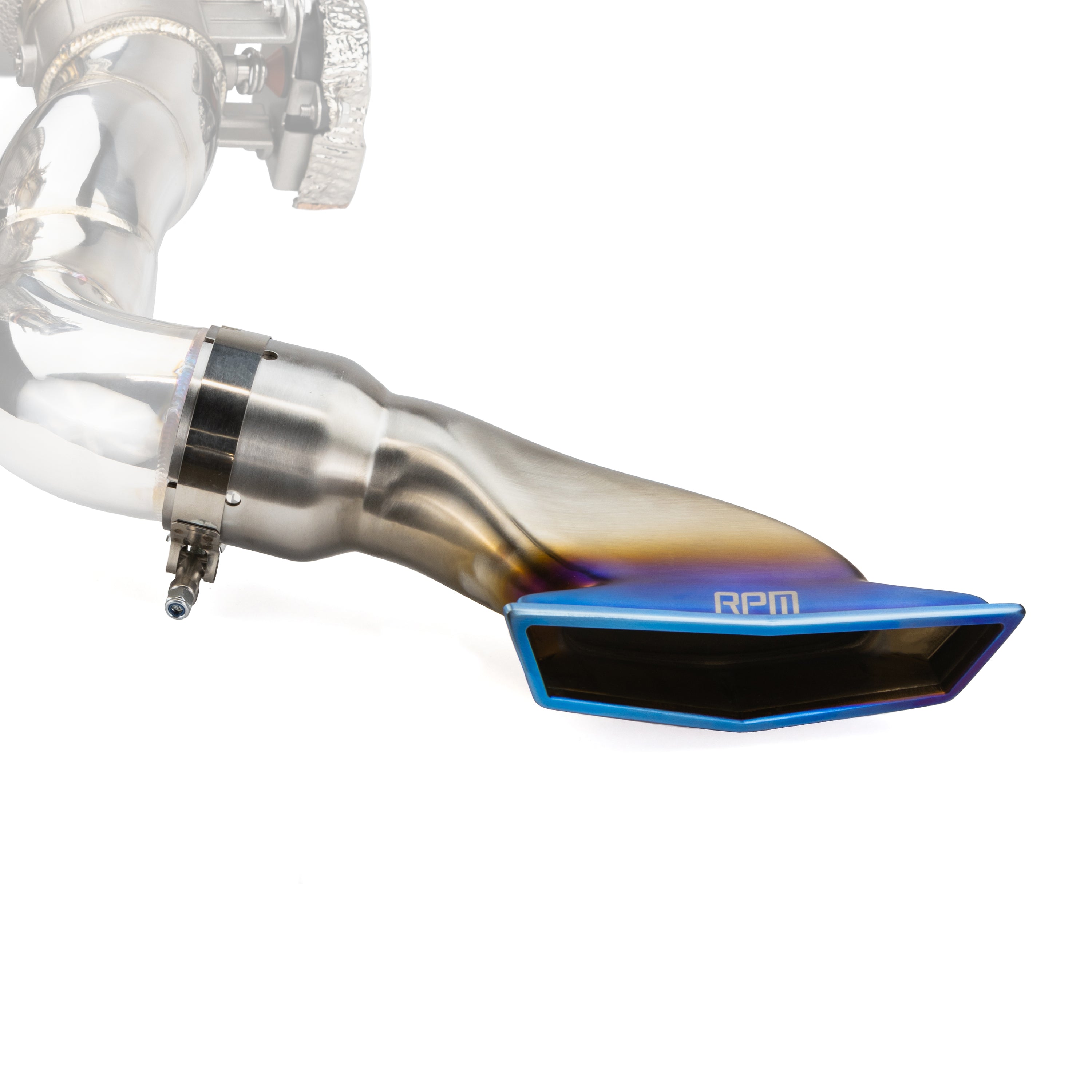Photo of RPM SXS RPM Maverick R Stainless Brushed, Blued & Black Tip E-Valve TIP by RPM SXS - Premium for UTVs / Side by Sides