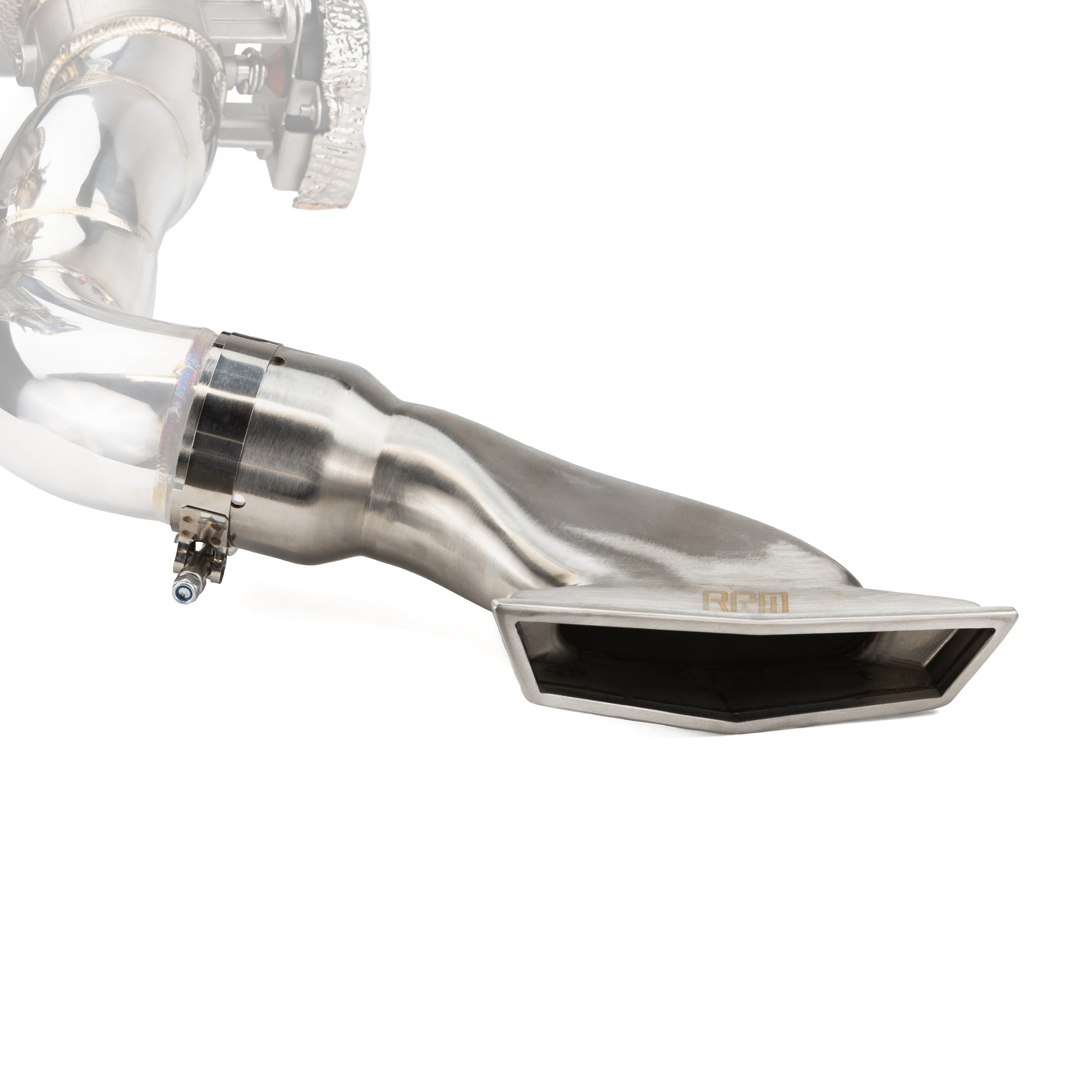 Photo of RPM SXS RPM Maverick R Stainless Brushed, Blued & Black Tip E-Valve TIP by RPM SXS - Premium for UTVs / Side by Sides