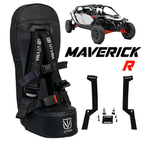 Photo of Maverick R Max Front Bump Seat (2025) by UTV Mountain Accessories - Premium Bump Seat for UTVs / Side by Sides