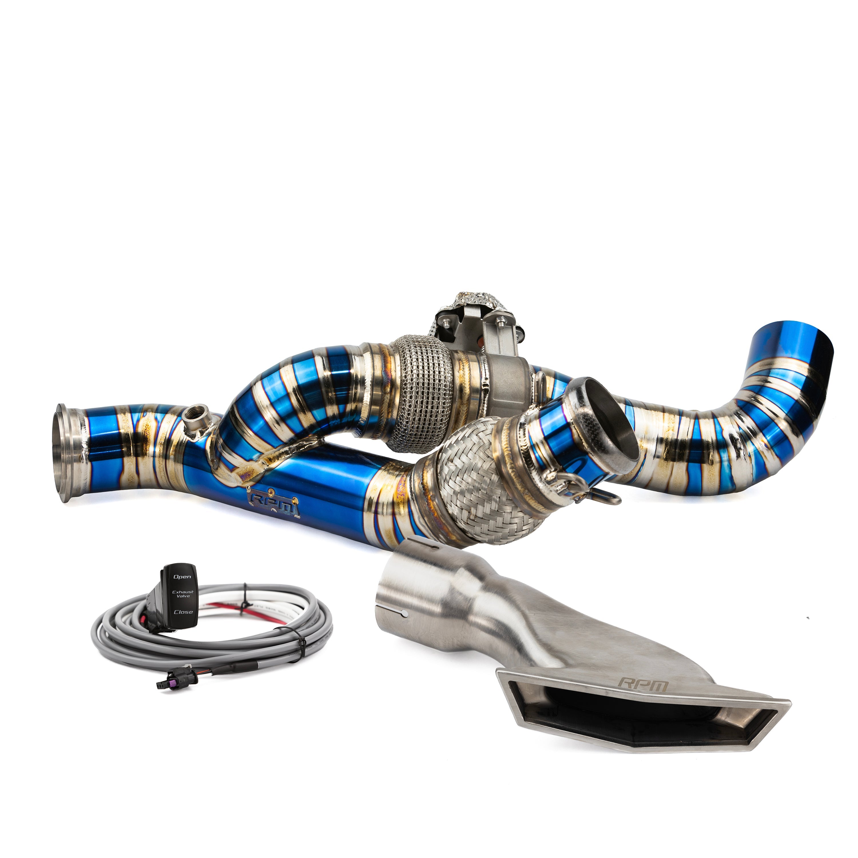 Photo of RPM SXS RPM Can-Am Maverick R TITANIUM 3" E-Valve Mid Pipe / Electronic Dump Valve by RPM SXS - Premium for UTVs / Side by Sides