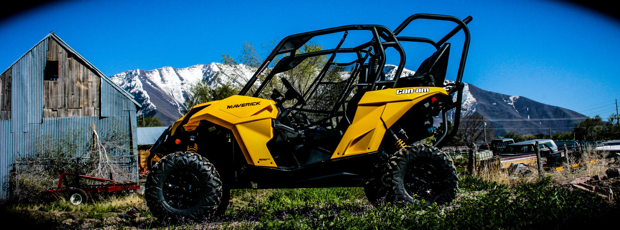 Photo of Maverick Backseat and Roll Cage (2013-2018) by UTV Mountain Accessories - Premium Backseat and Roll Cage for UTVs / Side by Sides
