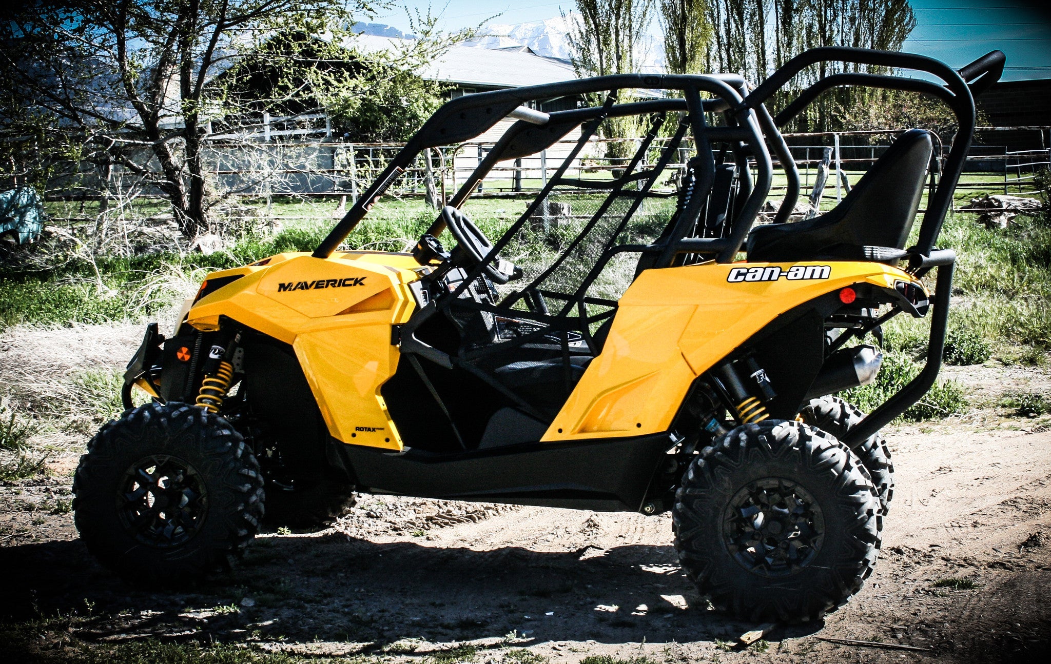 Photo of Maverick Backseat and Roll Cage (2013-2018) by UTV Mountain Accessories - Premium Backseat and Roll Cage for UTVs / Side by Sides