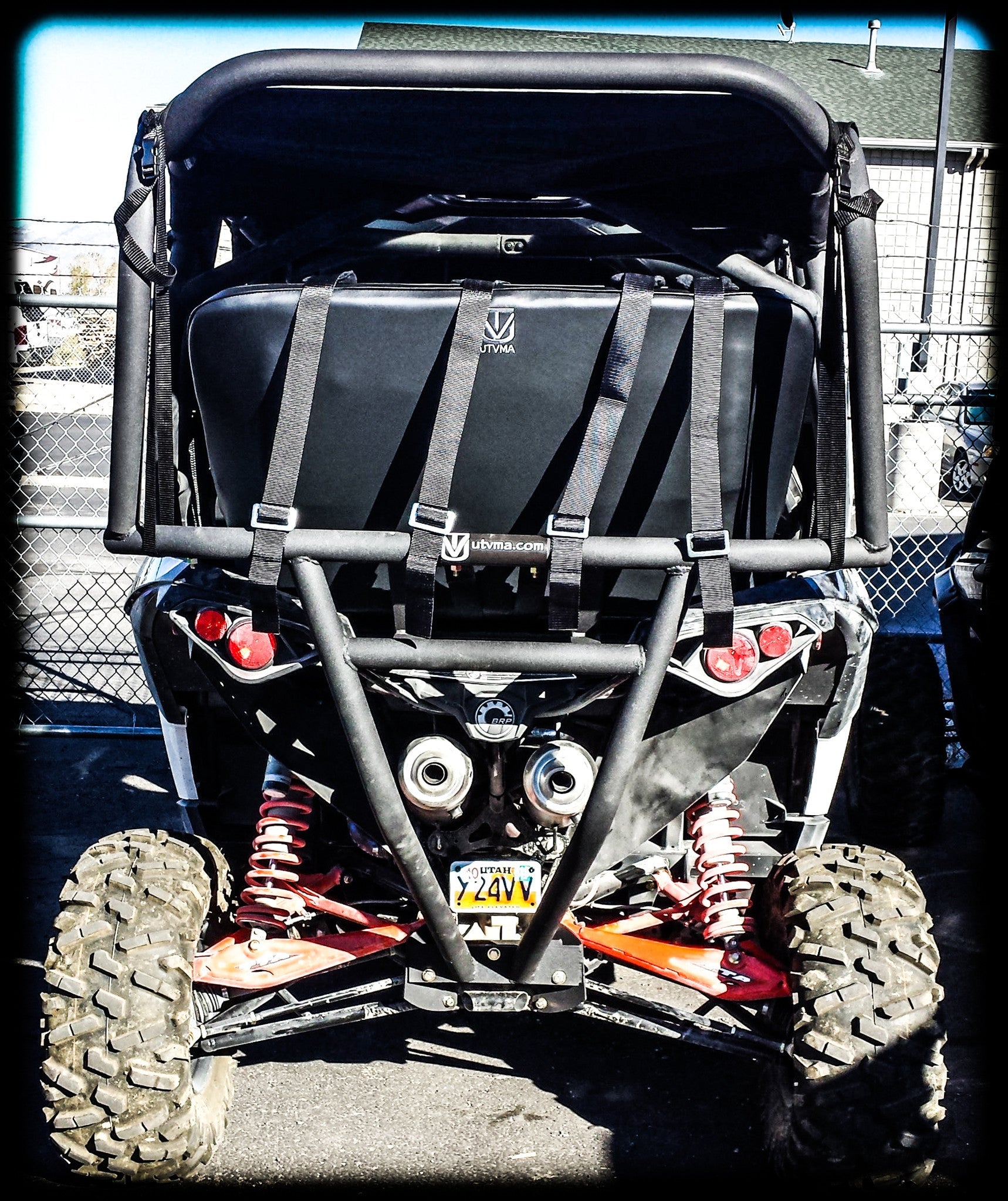 Photo of Maverick Max Backseat and Roll Cage (2014-2018) by UTV Mountain Accessories - Premium Backseat and Roll Cage for UTVs / Side by Sides