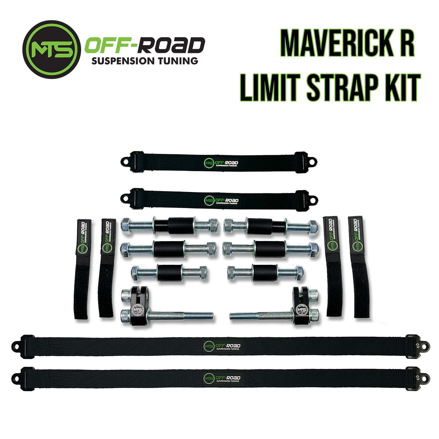 Photo of Maverick R Limit Strap Kit by MTS Off-Road - Premium Limit Straps for UTVs / Side by Sides