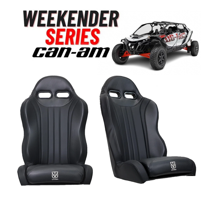Photo of "Weekender" Series Pair of Front Suspension Bucket Seats Maverick R 2 or 4 Seater (2024-2025) by UTV Mountain Accessories - Premium for UTVs / Side by Sides