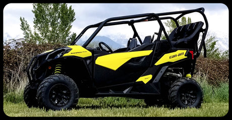 Photo of Maverick Trail Backseat and Roll Cage kits (2018-2024) by UTV Mountain Accessories - Premium Backseat and Roll Cage for UTVs / Side by Sides