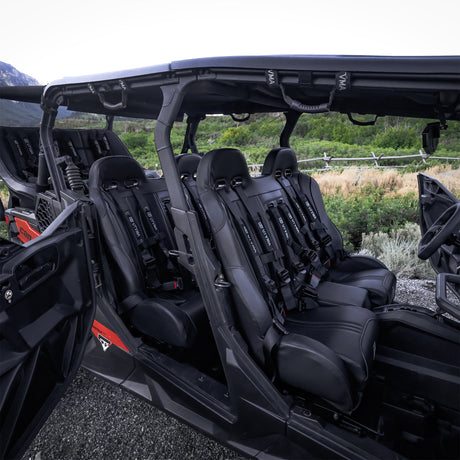Photo of Commander Max Front Bench Seat With Harnesses (2021-2025) by UTV Mountain Accessories - Premium Bench Seat for UTVs / Side by Sides