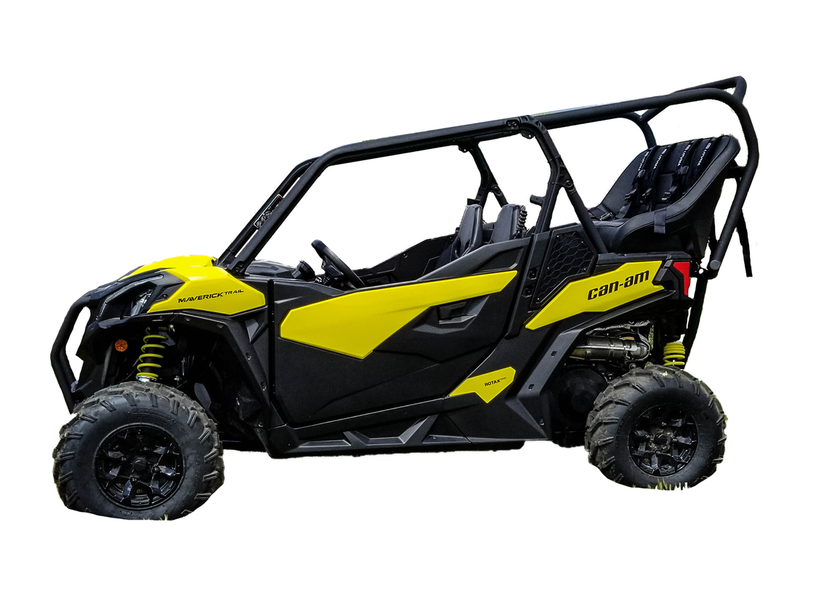 Photo of Maverick Trail Backseat and Roll Cage kits (2018-2025) by UTV Mountain Accessories - Premium Roll Cages for UTVs / Side by Sides