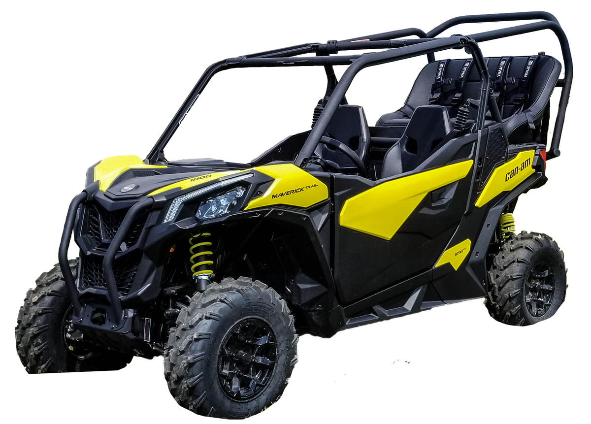 Photo of Maverick Trail Backseat and Roll Cage kits (2018-2025) by UTV Mountain Accessories - Premium Roll Cages for UTVs / Side by Sides