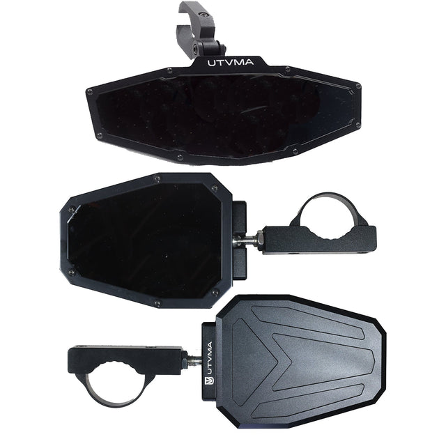 Photo of UTVMA Rearview and Sideview Mirror Kit by UTV Mountain Accessories - Premium Mirrors for UTVs / Side by Sides
