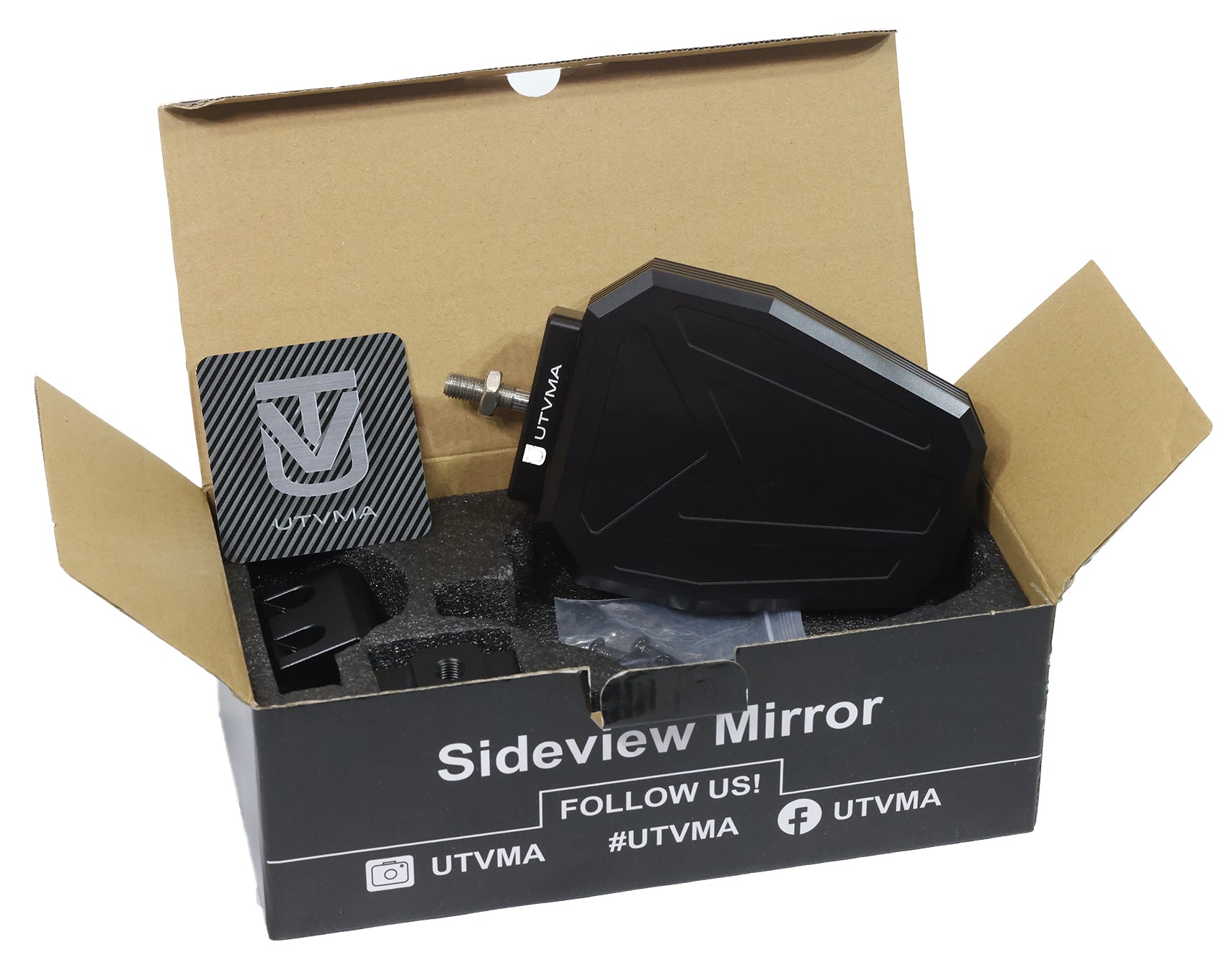 Photo of UTVMA Rearview and Sideview Mirror Kit by UTV Mountain Accessories - Premium Mirrors for UTVs / Side by Sides