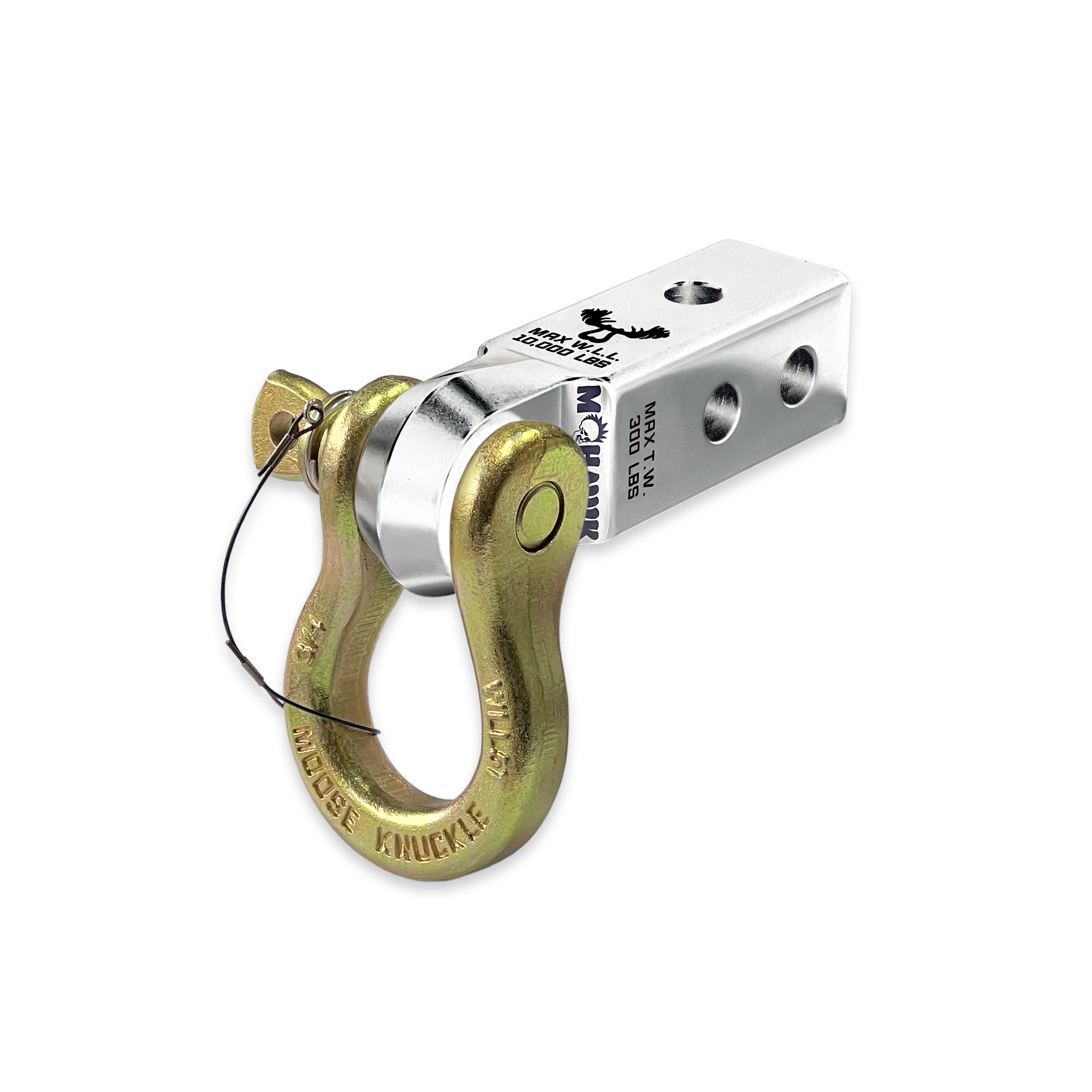 Photo of B'oh 3/4 Spin Pin Shackle and Mohawk 2.0 Receiver Combo by Forward Notion, LLC - Premium Recovery Gear for UTVs / Side by Sides