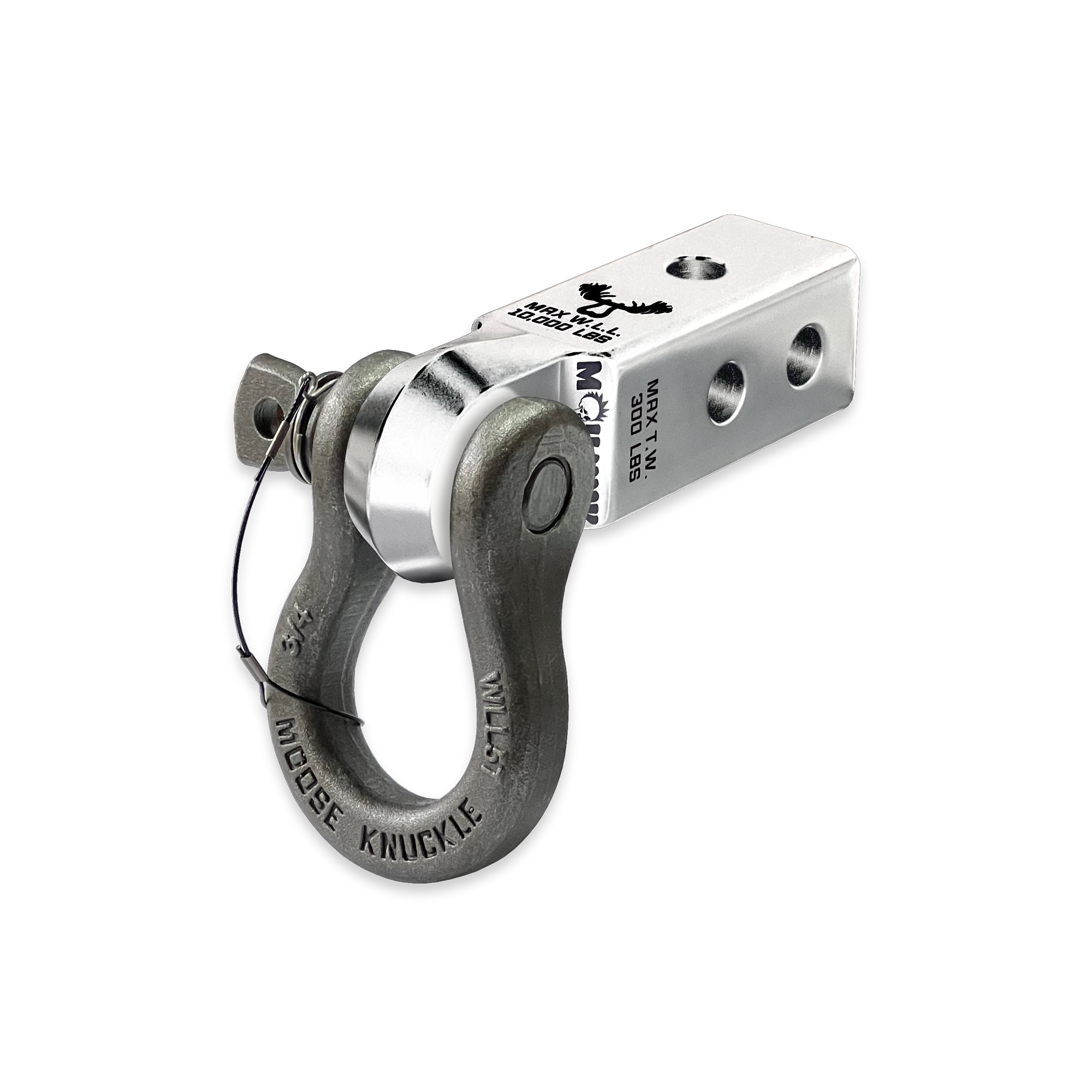 Photo of B'oh 3/4 Spin Pin Shackle and Mohawk 2.0 Receiver Combo by Forward Notion, LLC - Premium Recovery Gear for UTVs / Side by Sides