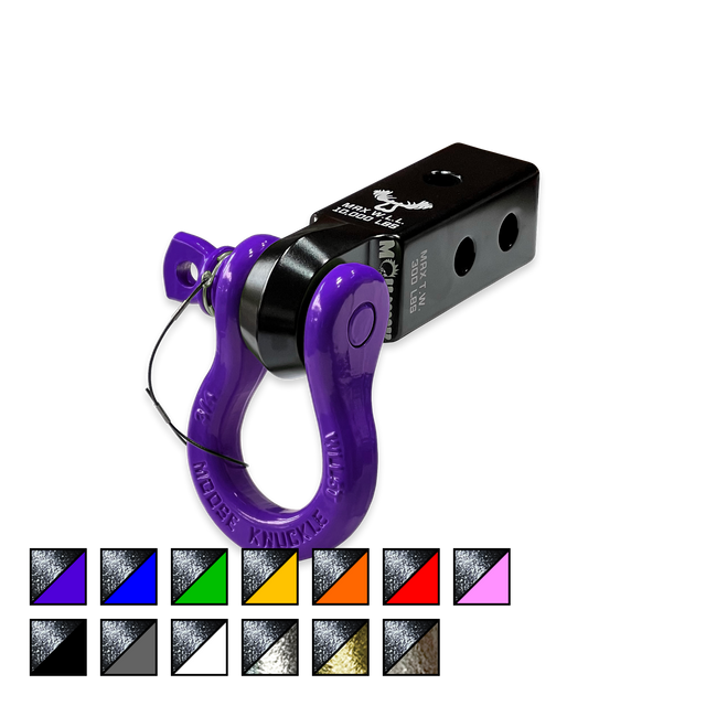 Photo of B'oh 3/4 Spin Pin Shackle and Mohawk 2.0 Receiver Combo by Forward Notion, LLC - Premium Recovery Gear for UTVs / Side by Sides
