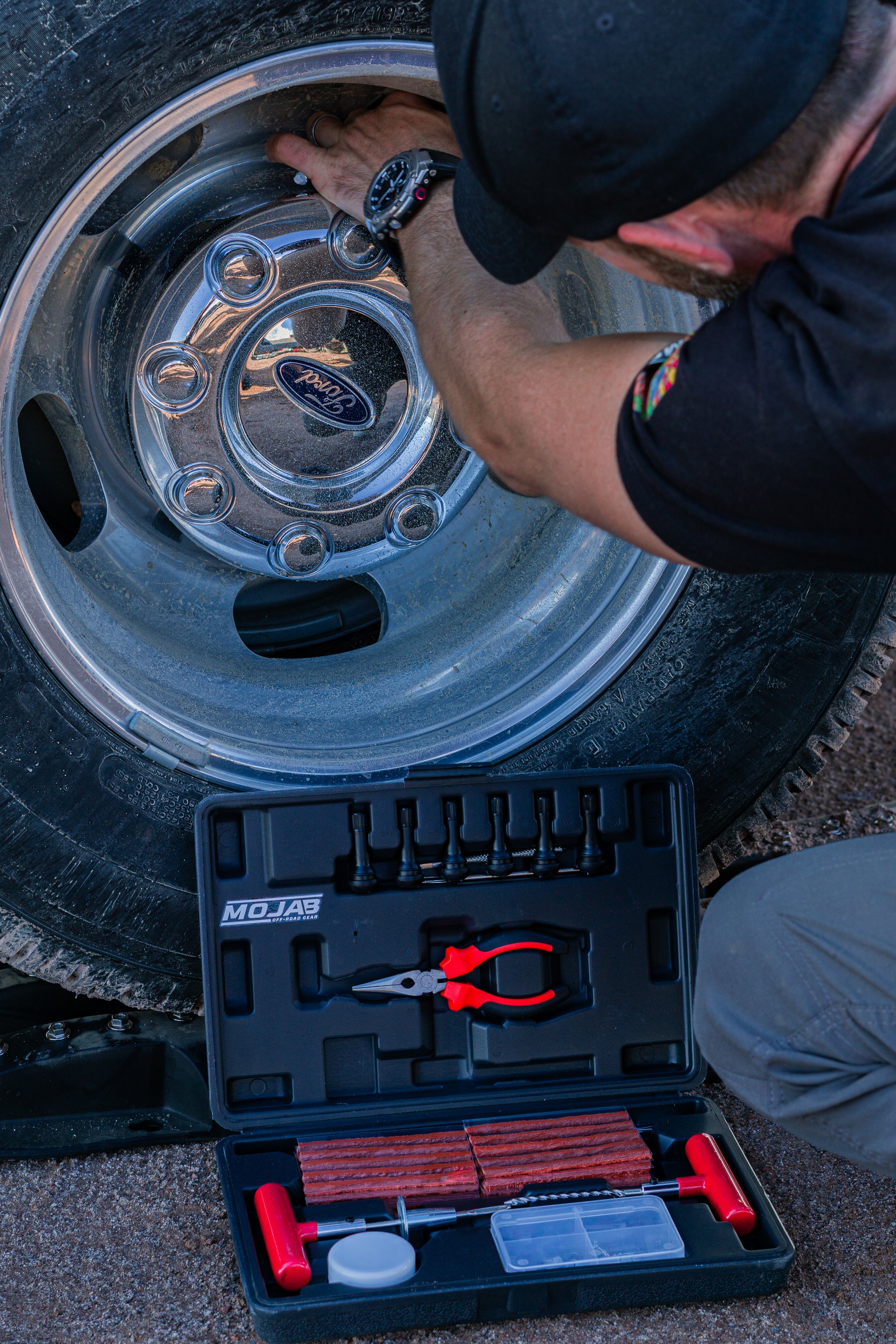 Photo of Tire Repair-kit (96 pcs) by MOJAB OFFROAD - Premium for UTVs / Side by Sides
