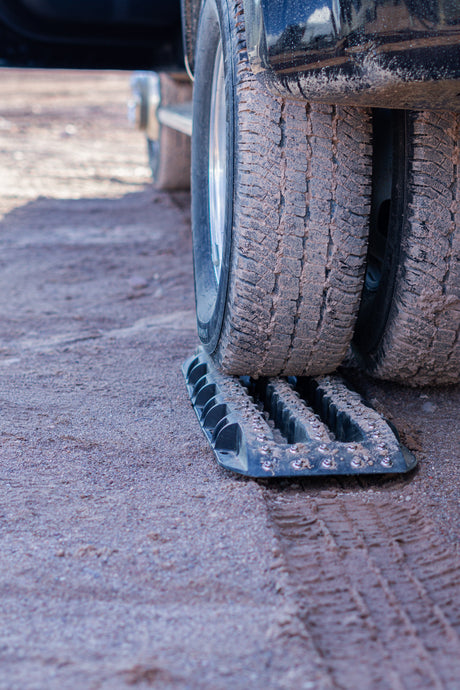 Photo of Ultimate Traction recovery board with steel plugs and storage bag by MOJAB OFFROAD - Premium Recovery board for UTVs / Side by Sides