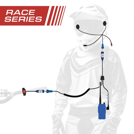Photo of RACE SERIES Complete Motorcycle Communication Kit with OFFROAD Cables and R1 Radio by Rugged Radios - Premium for UTVs / Side by Sides