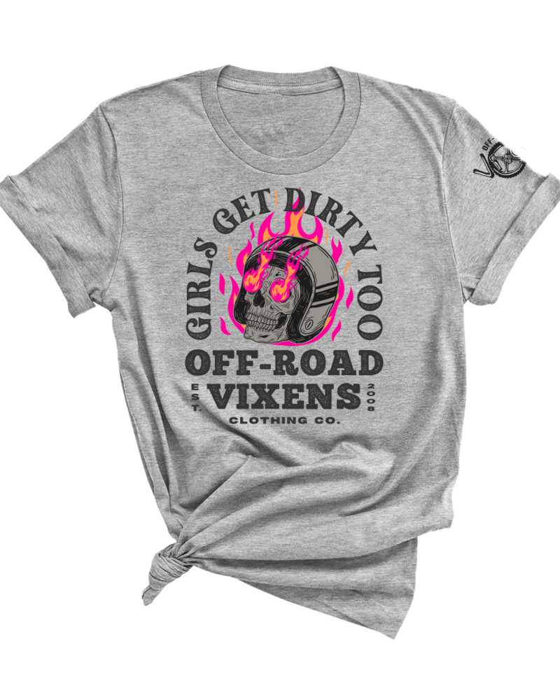 Photo of Moto Head Unisex Tee by OFF-ROAD VIXENS CLOTHING CO. - Premium Apparel & Accessories for UTVs / Side by Sides