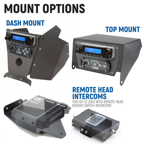 Photo of Can-Am Maverick X3 Complete Communication Kit with Bluetooth Intercom and 2-Way Radio by Rugged Radios - Premium for UTVs / Side by Sides