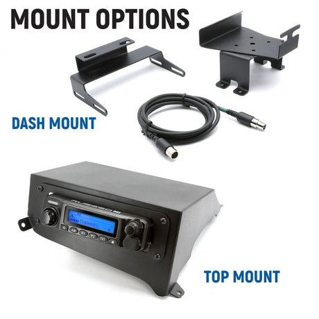 Photo of Can-Am Maverick R Complete Communication Kit with Rocker Switch Bluetooth Intercom and 2-Way Radio by Rugged Radios - Premium for UTVs / Side by Sides
