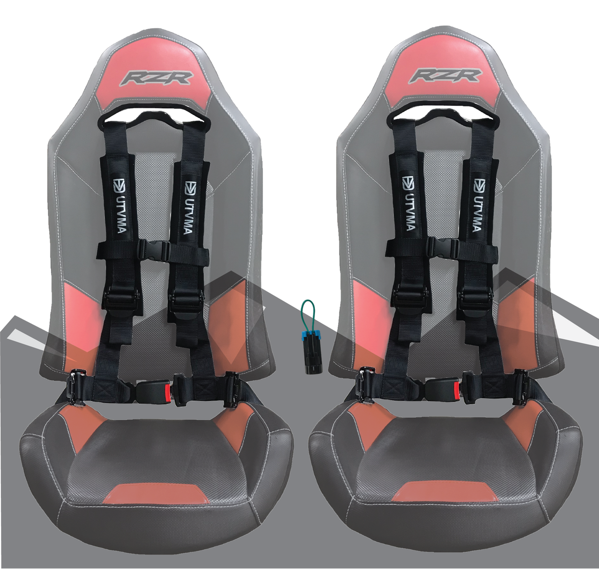 Photo of RZR 4-Point Harness Seat Pass Through Kit (2 Seats) with Override Clip by UTV Mountain Accessories - Premium Seats & Seat Accessories for UTVs / Side by Sides
