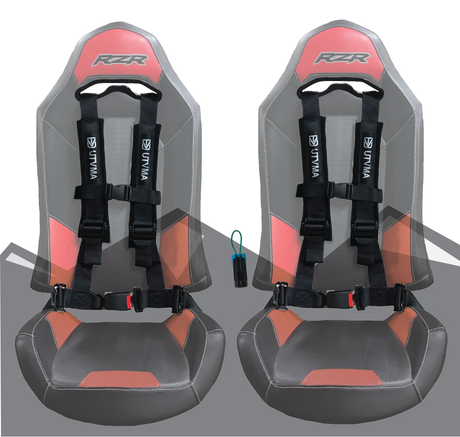 Photo of RZR 4-Point Harness Seat Pass Through Kit (2 Seats) with Override Clip by UTV Mountain Accessories - Premium RZR for UTVs / Side by Sides