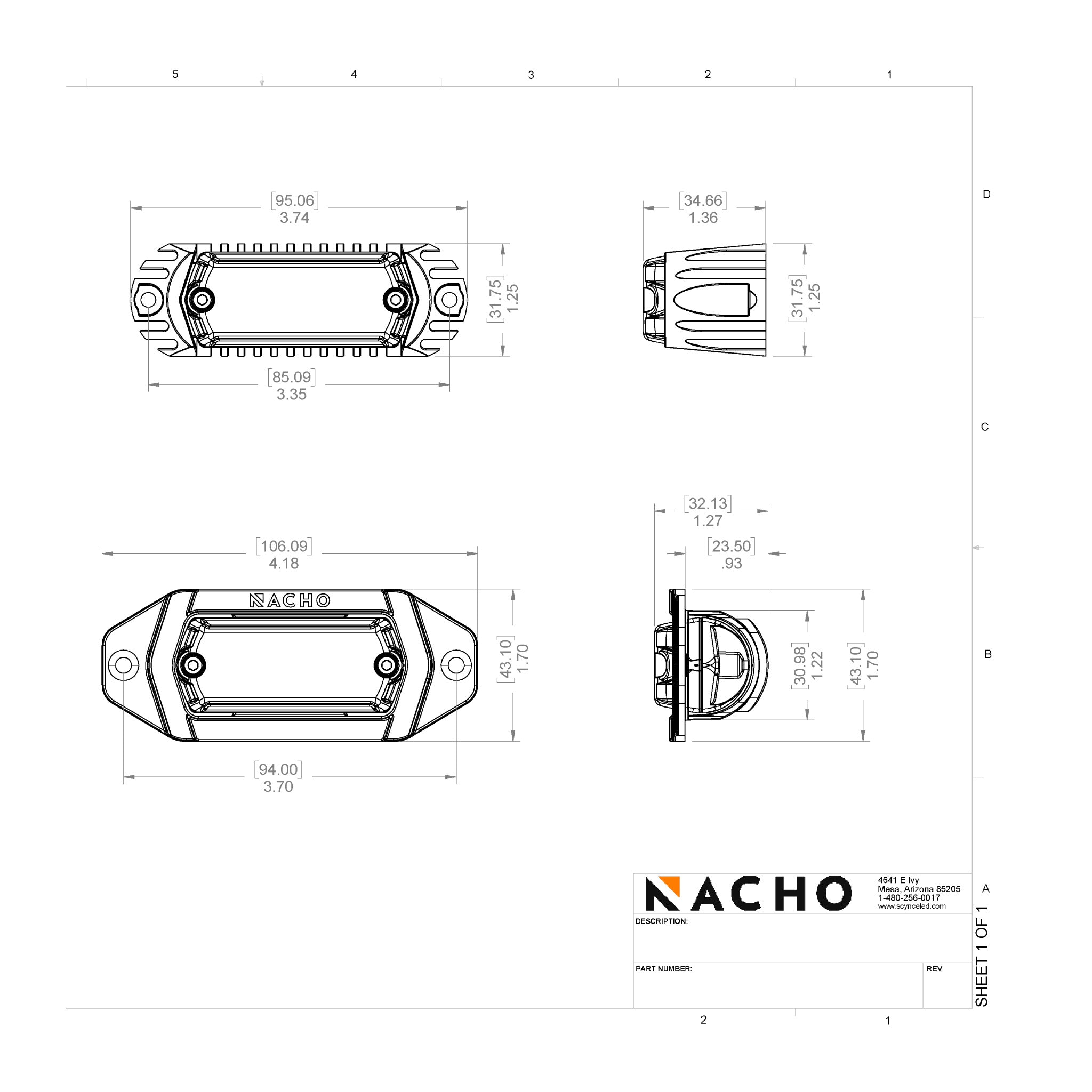 Photo of NANO Mount - Pair by Nacho Offroad Lighting - Premium for UTVs / Side by Sides