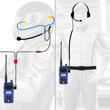 Photo of NASCAR Driver and Crew Chief Racing Kit with R1 Radios by Rugged Radios - Premium for UTVs / Side by Sides