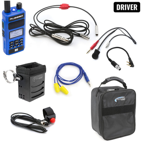 Photo of NASCAR Driver Only Racing Communication Kit with R1 Radio by Rugged Radios - Premium for UTVs / Side by Sides