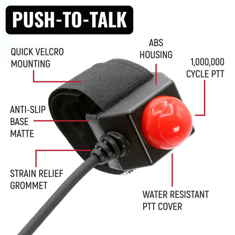 Photo of NASCAR Driver Only Racing Communication Kit with R1 Radio by Rugged Radios - Premium for UTVs / Side by Sides