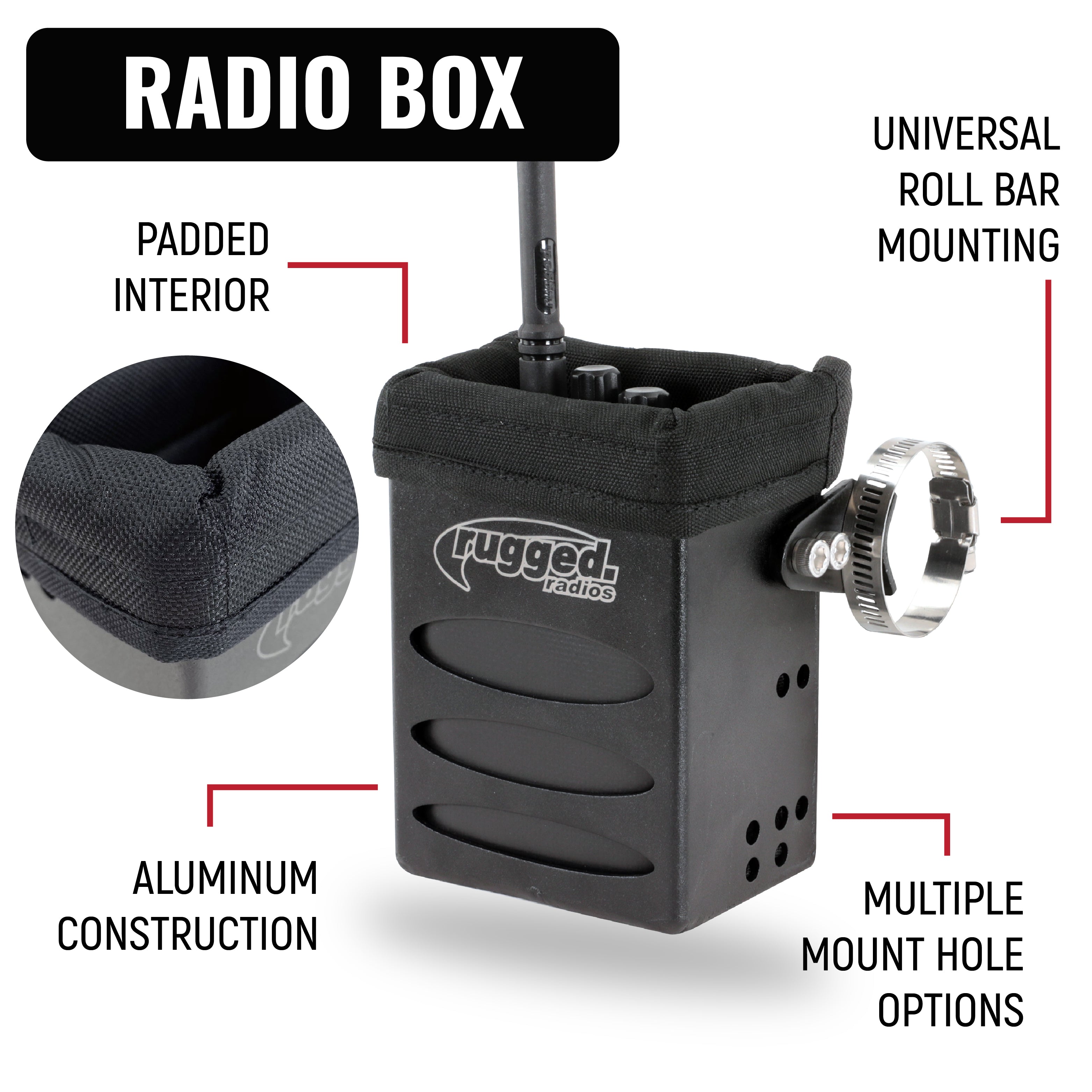 Photo of NASCAR Driver Only Racing Communication Kit with R1 Radio by Rugged Radios - Premium for UTVs / Side by Sides