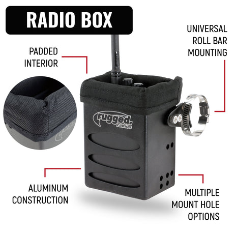 Photo of NASCAR Driver Only Long Track Racing Communication Kit with RDH16 Radio by Rugged Radios - Premium for UTVs / Side by Sides