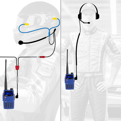 Photo of NASCAR Driver and Crew Chief Racing Kit with V3 Radios by Rugged Radios - Premium for UTVs / Side by Sides
