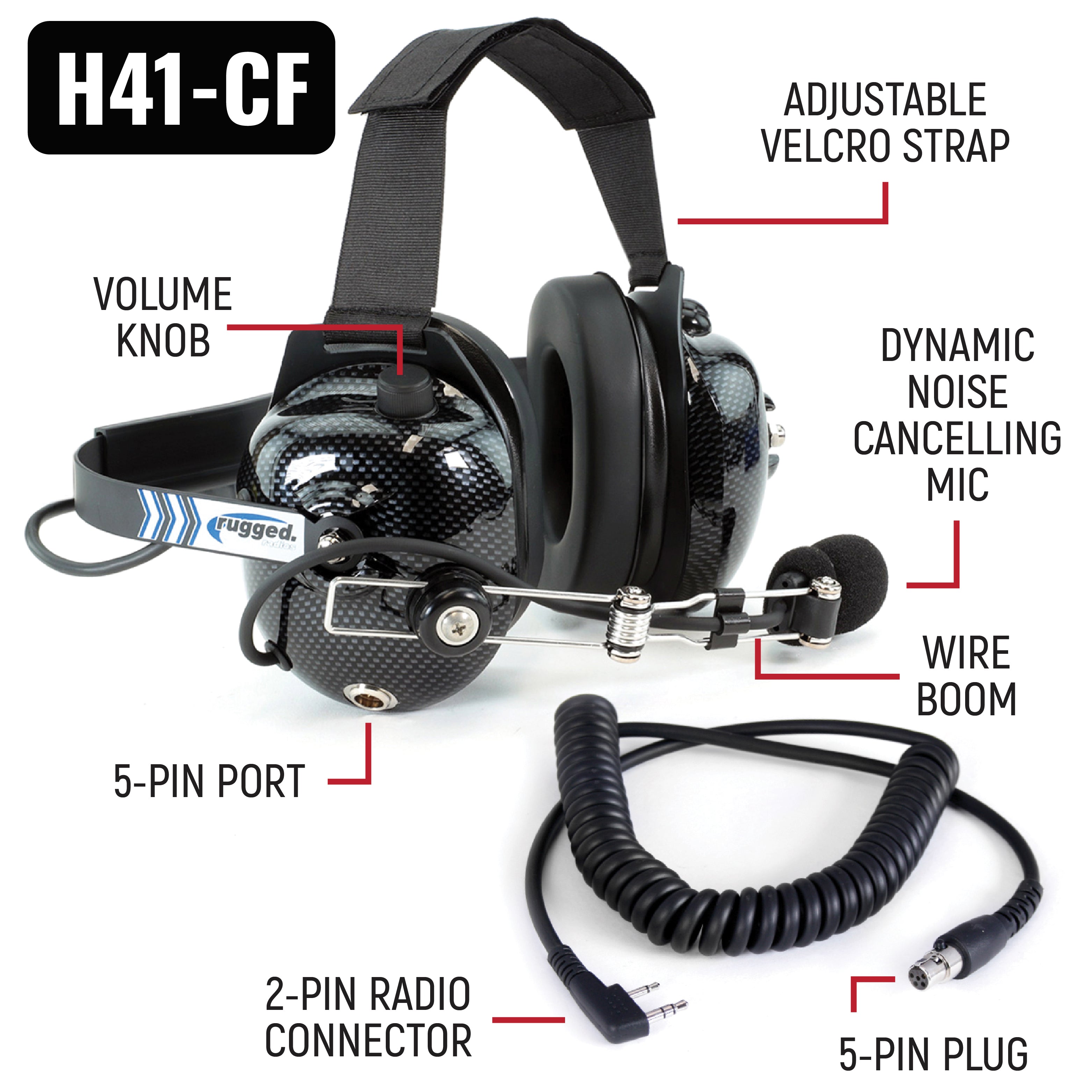 Photo of NASCAR Driver and Crew Chief Racing Kit with V3 Radios by Rugged Radios - Premium for UTVs / Side by Sides