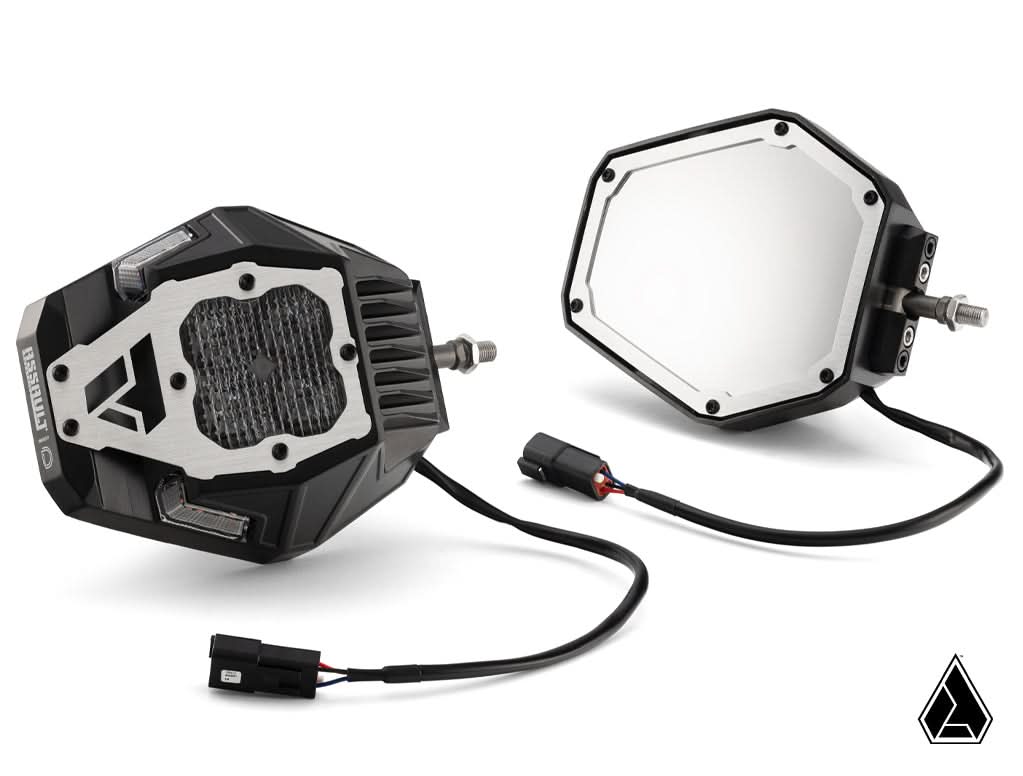 Nighthawk G2 LED UTV Side Mirrors Nighthawk G2 mirror front and rear — Assault Industries
