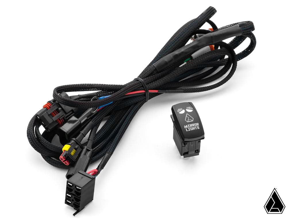 Nighthawk G2 LED UTV Side Mirrors mirror pair with wiring — Assault Industries