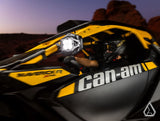 Nighthawk G2 LED UTV Side Mirrors mirror installed passenger view — Assault Industries