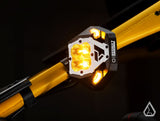 Nighthawk G2 LED UTV Side Mirrors amber mirror light illuminated — Assault Industries