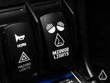 Nighthawk G2 LED UTV Side Mirrors horn and mirror light switches — Assault Industries