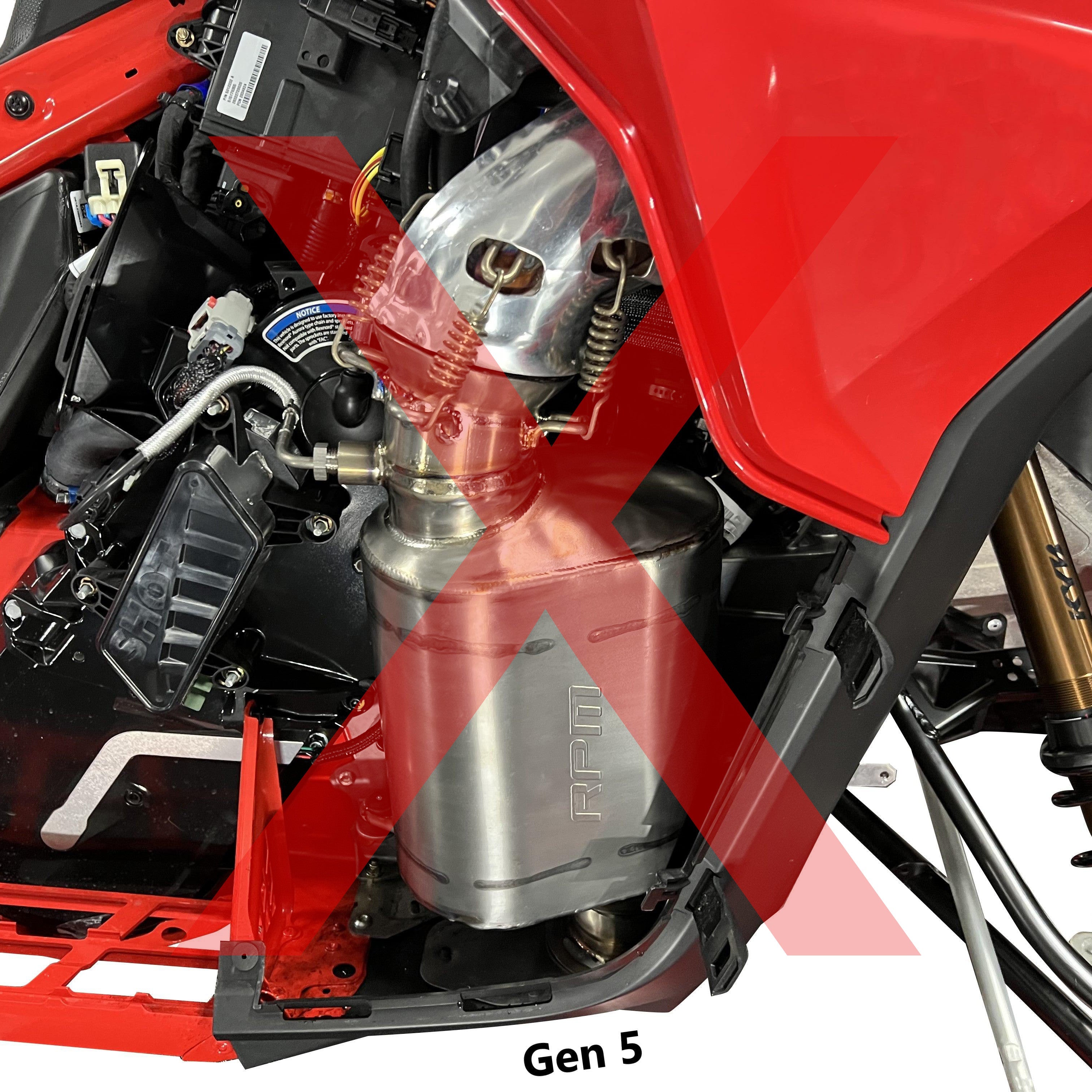 Photo of RPM SXS RPM Gen 4 2020-2022 Ski-Doo / Lynx 850 Turbo Q-Muf Chambered Titanium Muffler by RPM SXS - Premium for UTVs / Side by Sides