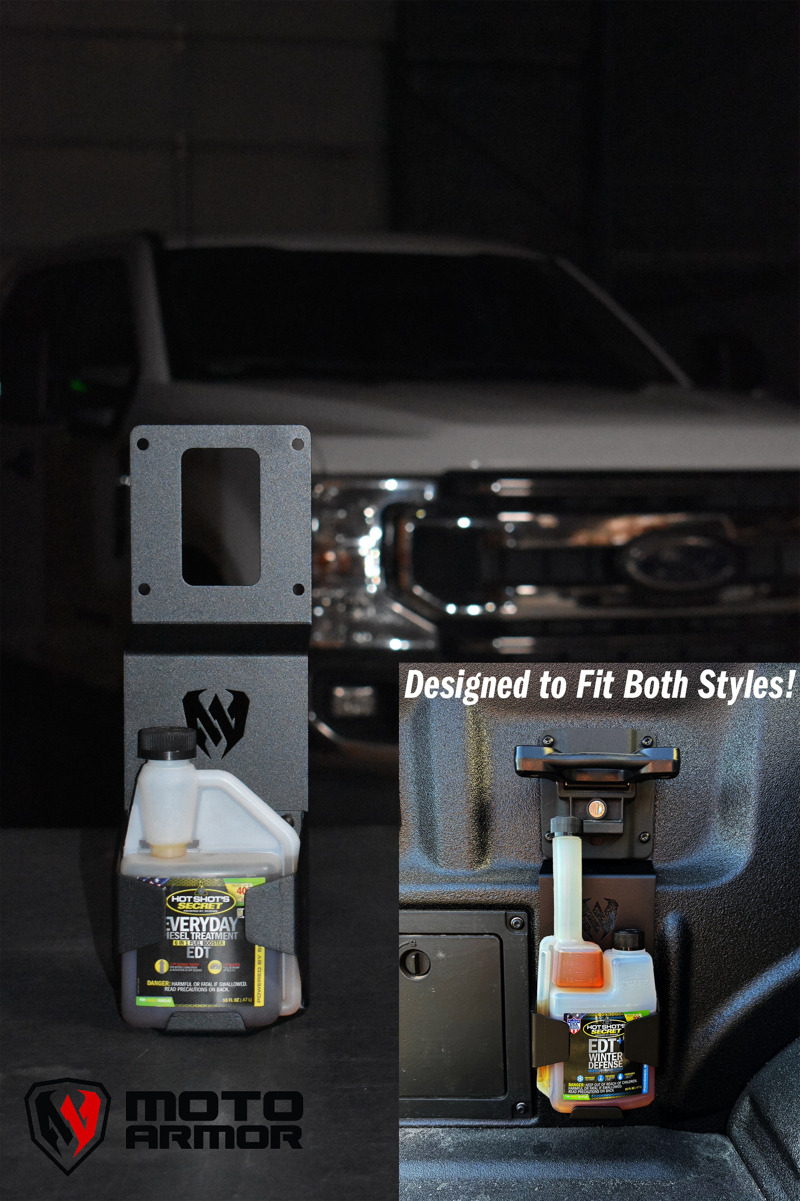 Photo of Hotshots Additive Holder 2017-2026 Ford Superduty by Moto Armor - Premium for UTVs / Side by Sides