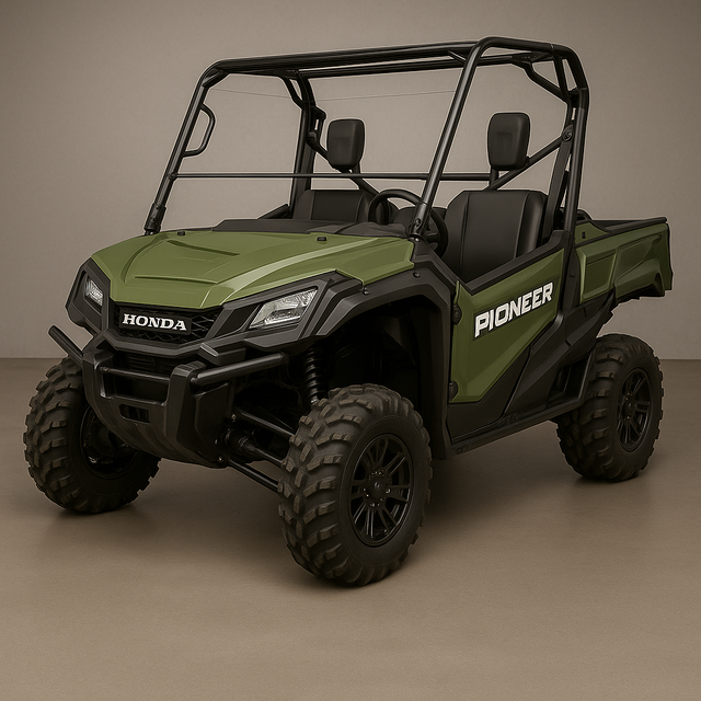 Photo of TK00249 HONDA PIONEER 1000 HALF UTV WINDSHIELD - SCRATCH RESISTANT 1/4” by TerraRider UTV Windshields & Accessories - Premium for UTVs / Side by Sides