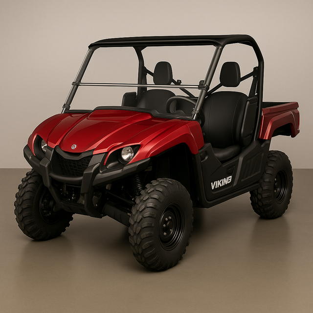 Photo of TK00822 YAMAHA VIKING TILTING UTV WINDSHIELD - SCRATCH RESISTANT 1/4” - FOR FACTORY HARD TOP by TerraRider UTV Windshields & Accessories - Premium for UTVs / Side by Sides