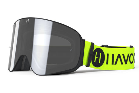 Havoc Infinity Goggle - Neon Strap / Silver Magnetic Lens / Black Frame
